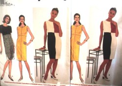 7500 EMPIRE SS/SLVLSS SEAM DRESS COLOR BLK OR NOT PATTERN 12-16